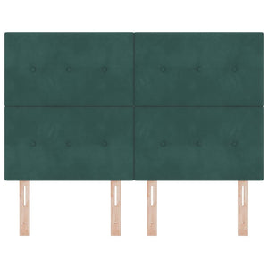 vidaXL Headboard Dark Green 160 cm Velvet