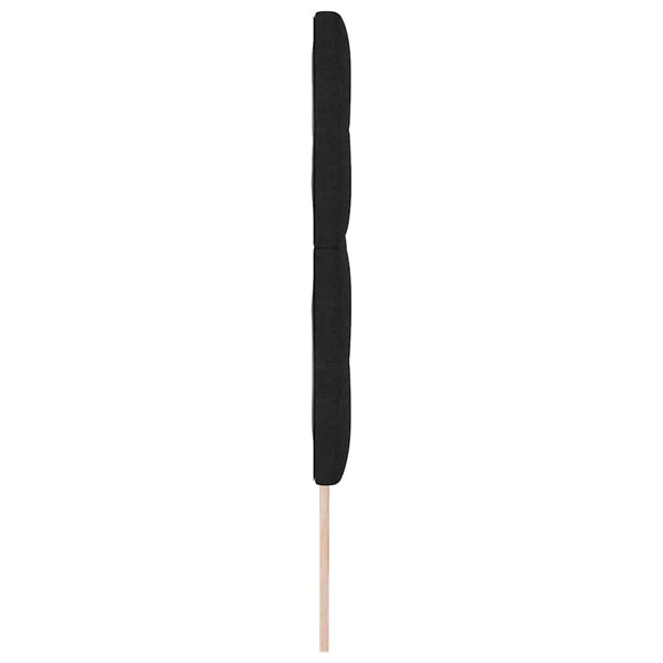vidaXL Height-Adjustable Headboard with Headboard Black 180 cm Fabric