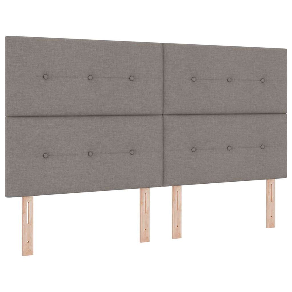 vidaXL Adjustable Headboard with Headboard Taupe 180 cm Fabric