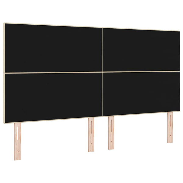 vidaXL Adjustable Headboard with Headboard Cream 180 cm Fabric