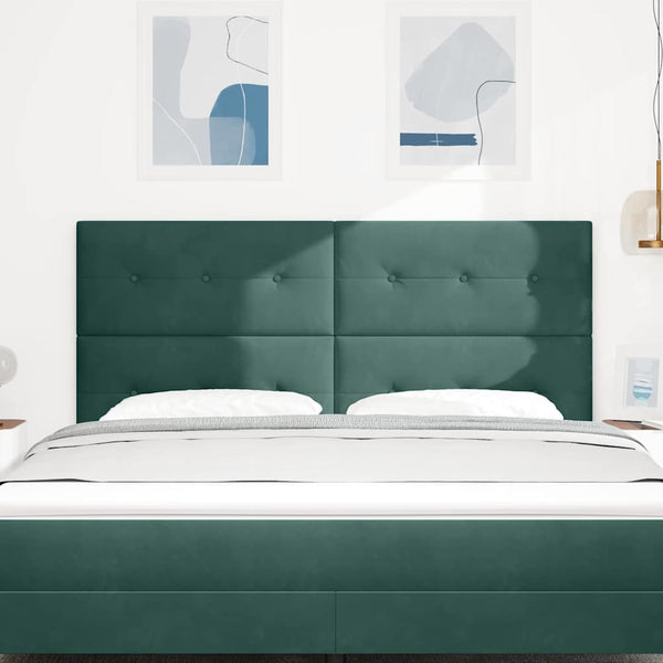 vidaXL Headboard Dark Green 180 cm Velvet