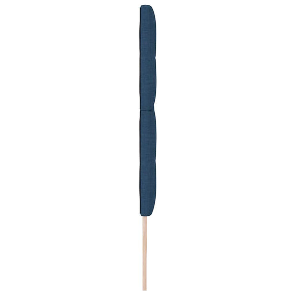 vidaXL Height Adjustable Headboard with Headboard Blue 200 cm Fabric
