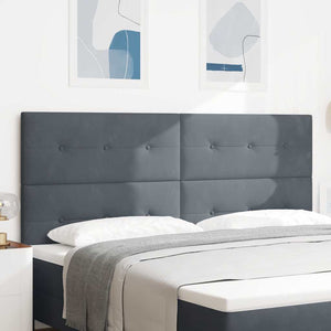 vidaXL Headboard Dark Grey 200 cm Velvet