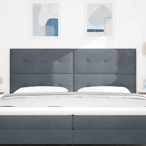 vidaXL Headboard Dark Grey 200 cm Velvet
