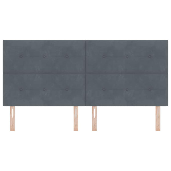 vidaXL Headboard Dark Grey 200 cm Velvet