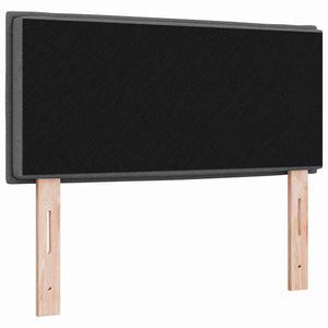 vidaXL LED Headboard with LED Strips Dark Grey 80 cm Fabric