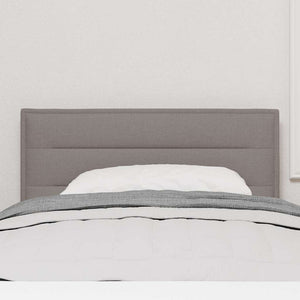vidaXL LED Headboard with LED Strips Taupe 90 cm Fabric