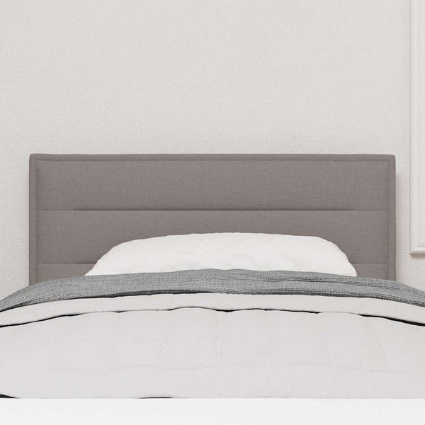 vidaXL LED Headboard with LED Strips Taupe 90 cm Fabric