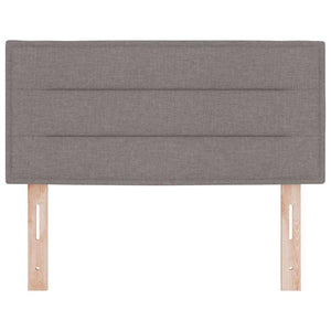 vidaXL LED Headboard with LED Strips Taupe 90 cm Fabric