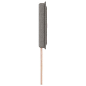 vidaXL LED Headboard with LED Strips Taupe 90 cm Fabric
