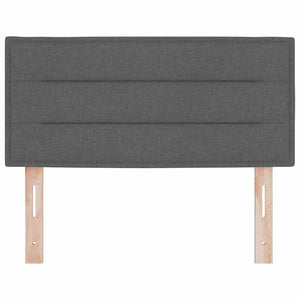 vidaXL LED Headboard with LED Light Strips Dark Grey 100 cm Fabric