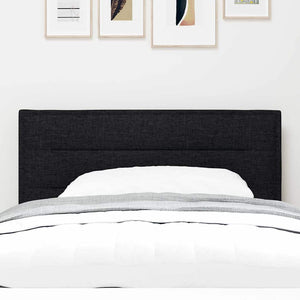 vidaXL LED Headboard with LED Light Strips Black 100 cm Fabric