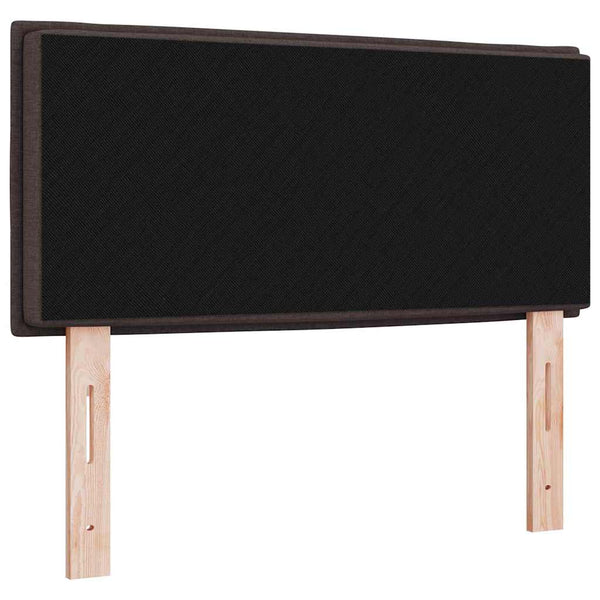 vidaXL LED Headboard with LED Strips Dark Brown 100 cm Fabric