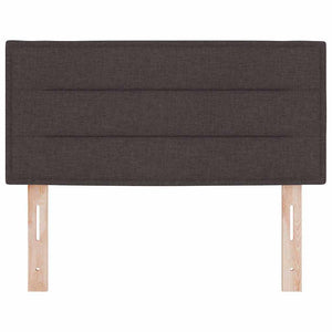 vidaXL LED Headboard with LED Strips Dark Brown 100 cm Fabric