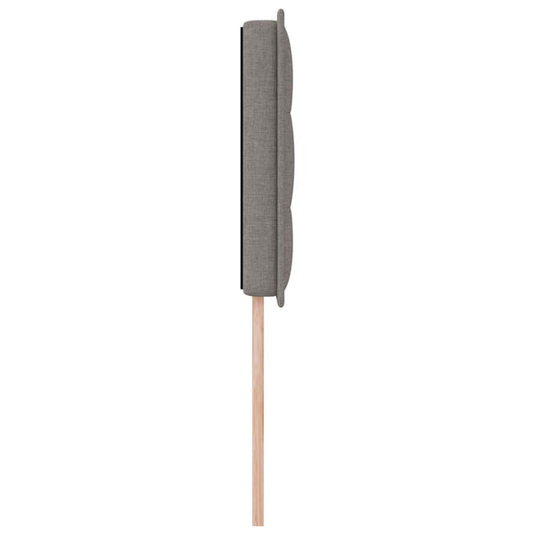 vidaXL LED Headboard with LED Strips Taupe 100 cm Fabric