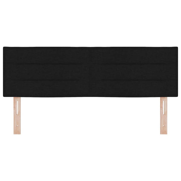 vidaXL LED Headboard with LED Strips Black 144 cm Fabric