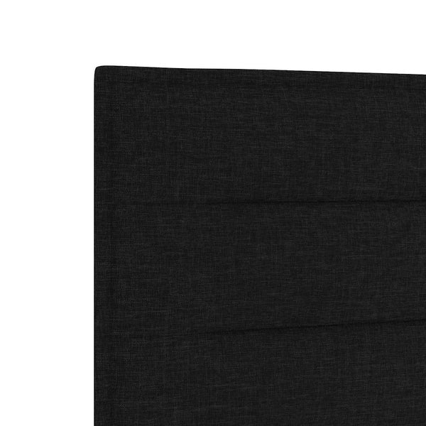 vidaXL LED Headboard with LED Strips Black 160 cm Fabric