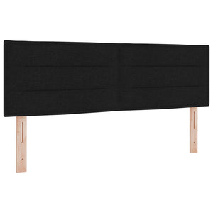 vidaXL LED Headboard with LED Strips Black 160 cm Fabric