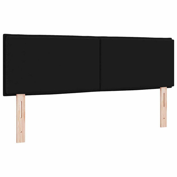 vidaXL LED Headboard with LED Strips Black 160 cm Fabric