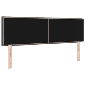 vidaXL LED Headboard with LED Strips Taupe 160 cm Fabric