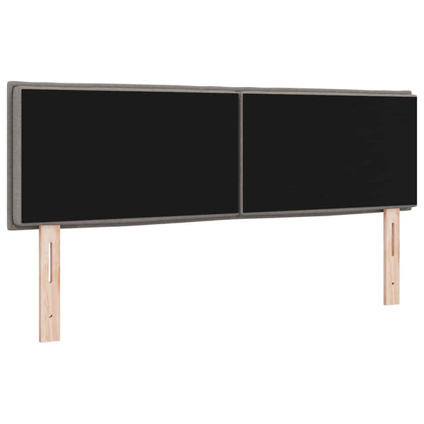 vidaXL LED Headboard with LED Strips Taupe 160 cm Fabric