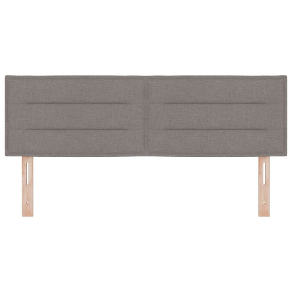 vidaXL LED Headboard with LED Strips Taupe 160 cm Fabric
