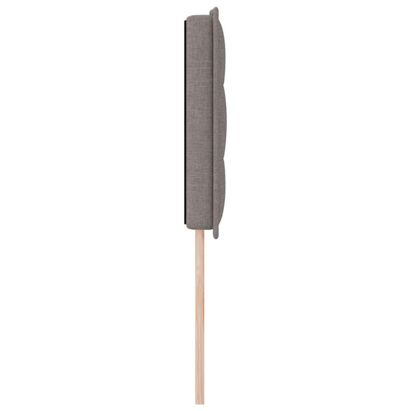 vidaXL LED Headboard with LED Strips Taupe 160 cm Fabric