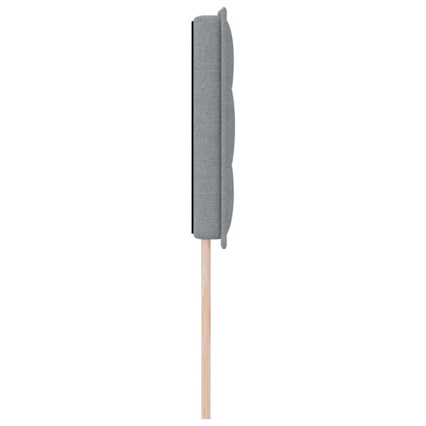 vidaXL LED Headboard with LED Strips Light Grey 180 cm Fabric