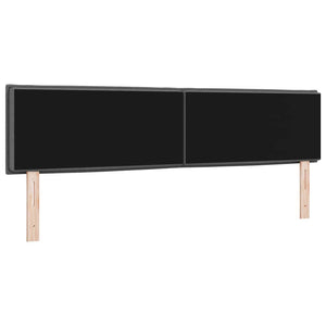 vidaXL LED Headboard with LED Light Strips Dark Grey 180 cm Fabric