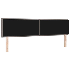 vidaXL LED Headboard with LED Strips Taupe 180 cm Fabric