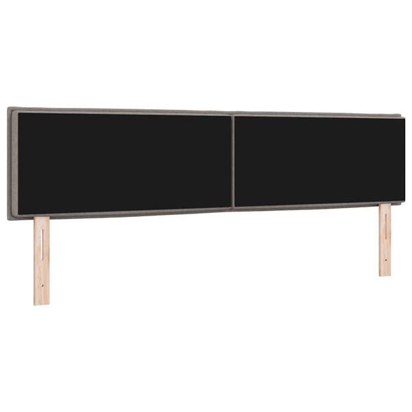 vidaXL LED Headboard with LED Strips Taupe 180 cm Fabric