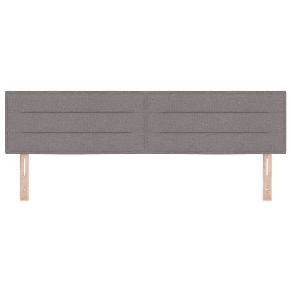 vidaXL LED Headboard with LED Strips Taupe 180 cm Fabric