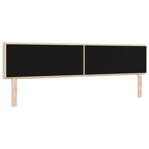vidaXL Fabric Headboard with LED Strips Cream 200 cm
