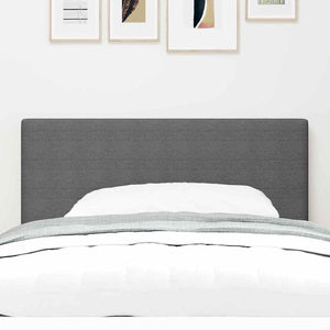 vidaXL LED Headboard with LED Strip Lights Light Gray 80 cm Corduroy Fabric