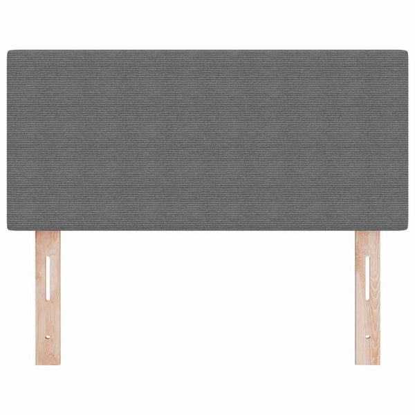 vidaXL LED Headboard with LED Strip Lights Light Gray 80 cm Corduroy Fabric