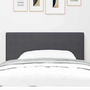 vidaXL LED Headboard with LED Strips Dark Gray 80 cm Corduroy