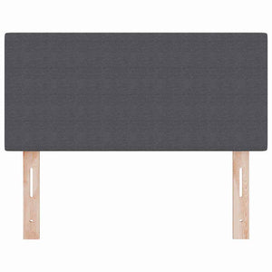 vidaXL LED Headboard with LED Strips Dark Gray 80 cm Corduroy