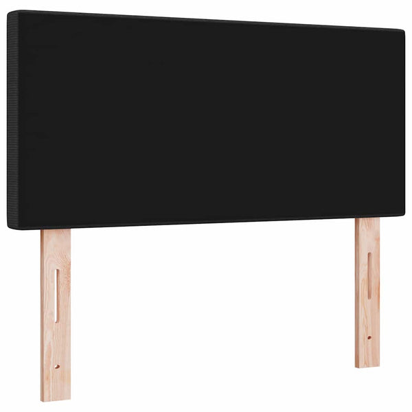 vidaXL LED Headboard with LED Light Strips Dark Grey 90 cm Corduroy