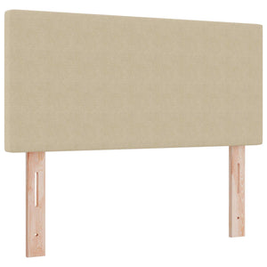 vidaXL LED Headboard with LED Light Strips Grey-Green 100 cm Corduroy
