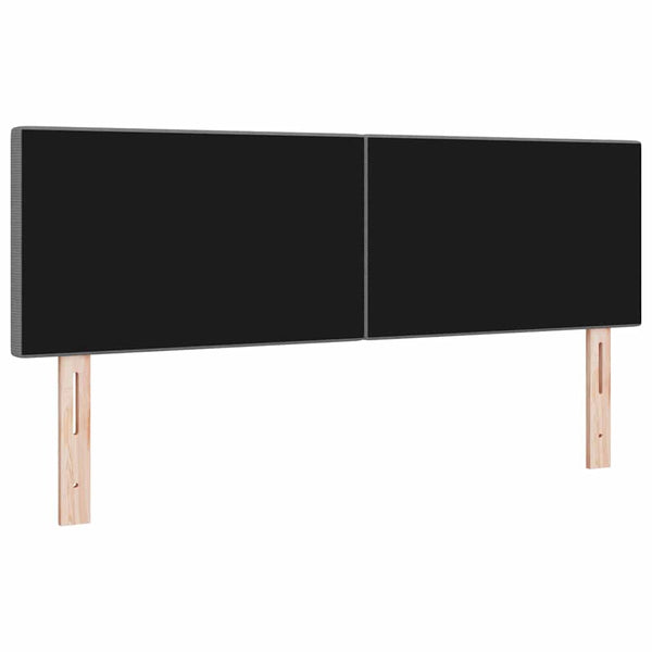 vidaXL LED Headboard with LED Light Strips Light Grey 160 cm Corduroy Fabric