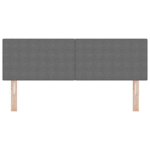 vidaXL LED Headboard with LED Light Strips Light Grey 160 cm Corduroy Fabric