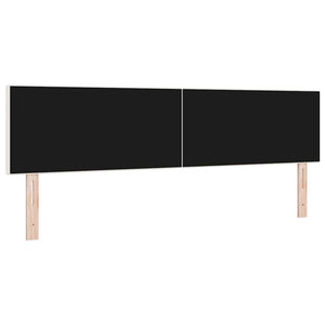 vidaXL LED Headboard with LED Light Strips Cream 180 cm Corduroy Fabric