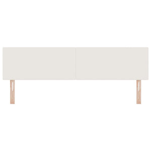 vidaXL LED Headboard with LED Light Strips Cream 180 cm Corduroy Fabric