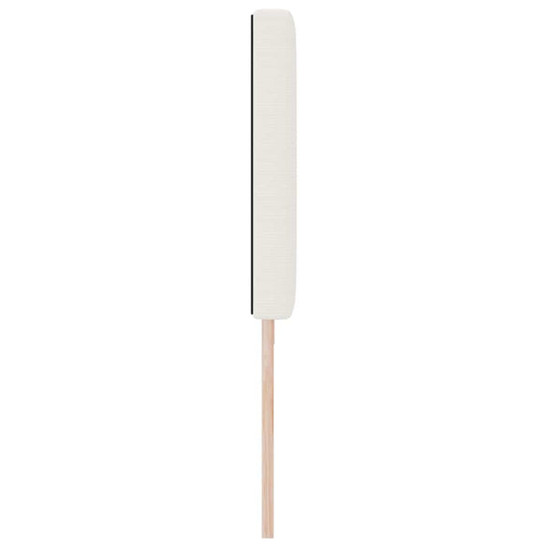 vidaXL LED Headboard with LED Light Strips Cream 200 cm Cord Fabric