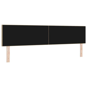 vidaXL LED Headboard with LED Strips Grey-Green 200 cm Corduroy Fabric