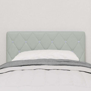 vidaXL LED Headboard with LED Light Strips Light Grey 80 cm Velvet