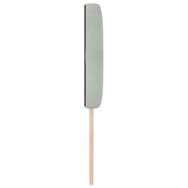 vidaXL LED Headboard with LED Light Strips Light Grey 80 cm Velvet