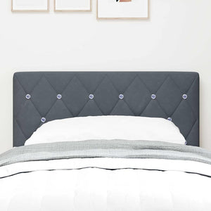 vidaXL LED Headboard with LED Strips Dark Grey 80 cm Velvet