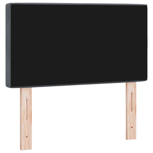 vidaXL LED Headboard with LED Strips Dark Grey 80 cm Velvet