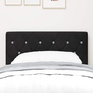vidaXL LED Headboard with LED Strips Black 80 cm Velvet